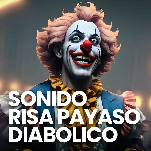 efecto de sonido de risa de payaso diabolico